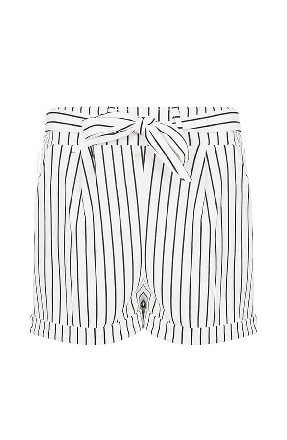 Basic Strik Short Strepen Wit – shoparchief, foto 1