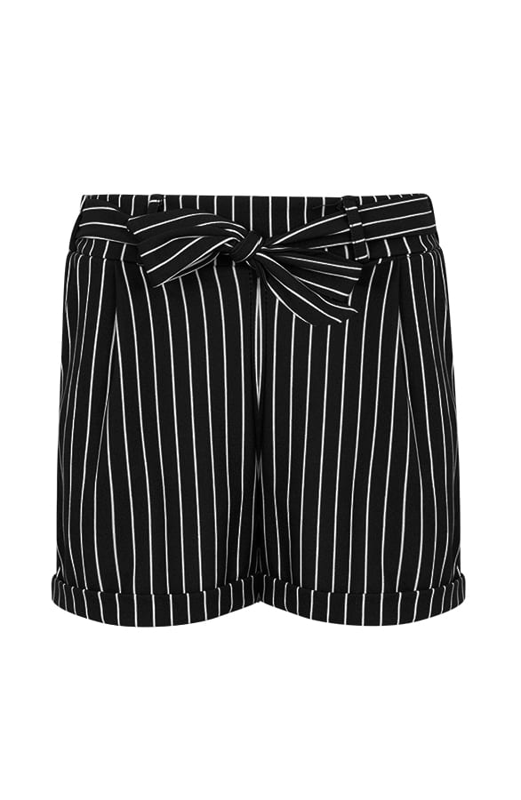 Basic Strik Short Strepen Zwart – shoparchief, foto 1