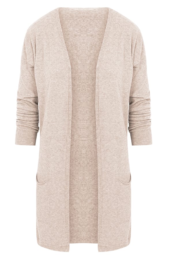 Comfy Soft Cardigan Beige – shoparchief, foto 1