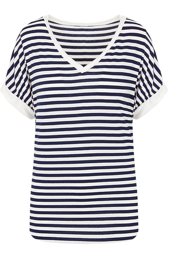 Gestreepte Top Marine – shoparchief, foto 1