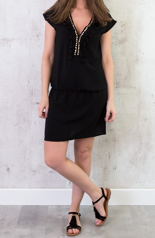 Studs Tuniek Kwastjes Zwart – shoparchief, foto 3