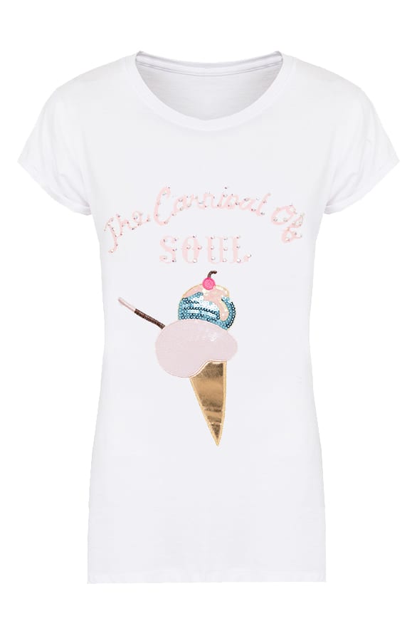 Ice Cream Top Wit – shoparchief, foto 1