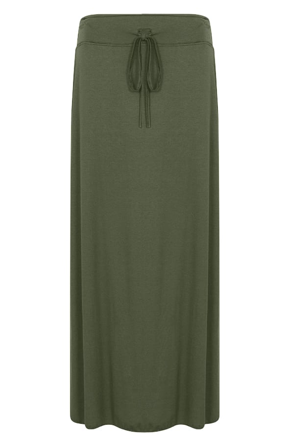 Jersey Split Rok Legergroen – shoparchief, foto 1