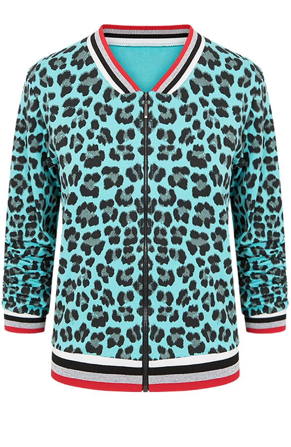 Leopard Bomber Mint – shoparchief, foto 1