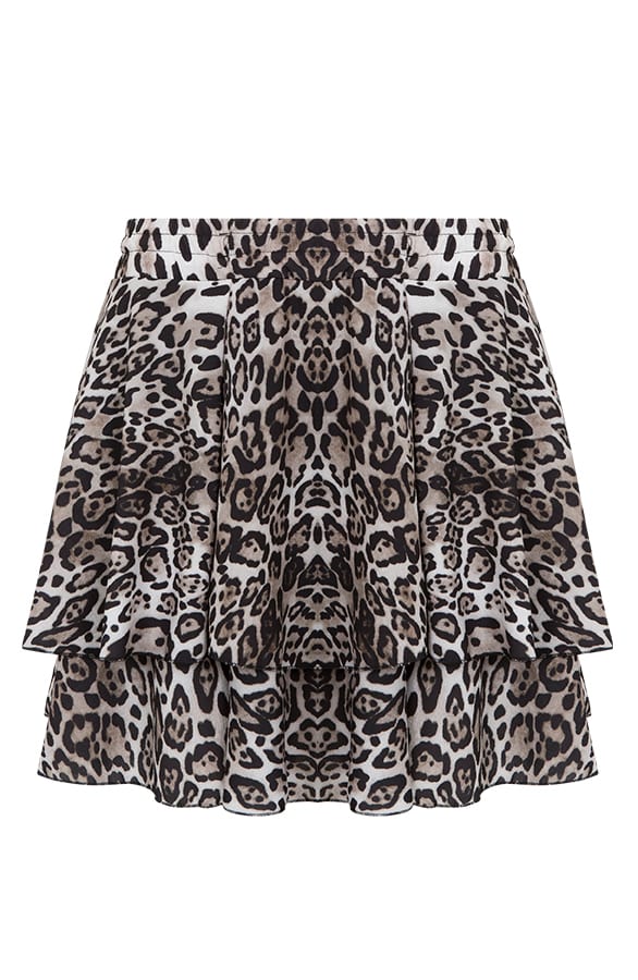 Leopard Laagjes Rok Taupe – shoparchief, foto 1
