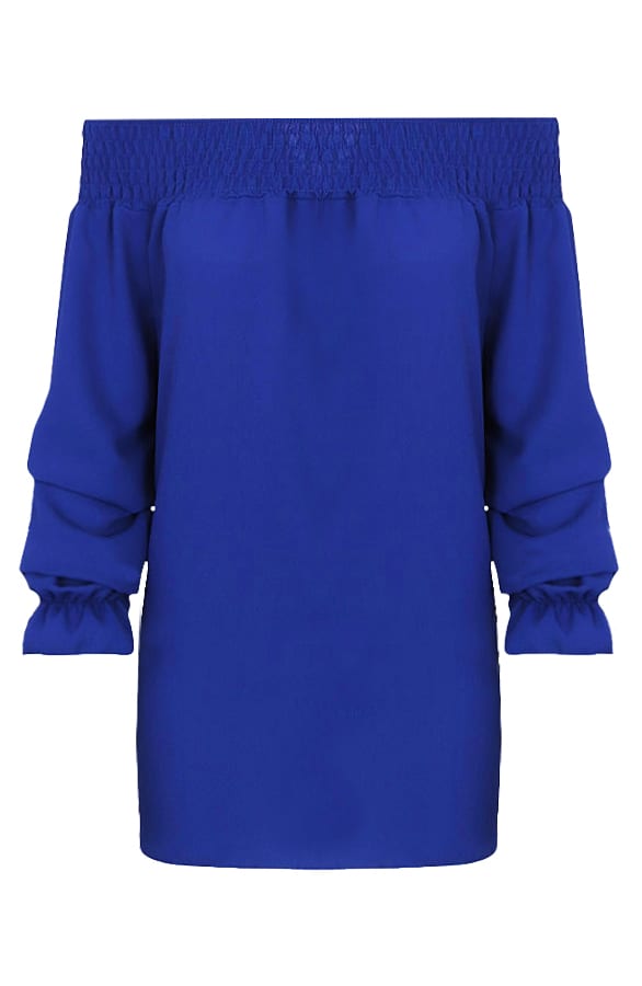 Off Shoulder Tuniek Kobalt – shoparchief, foto 1
