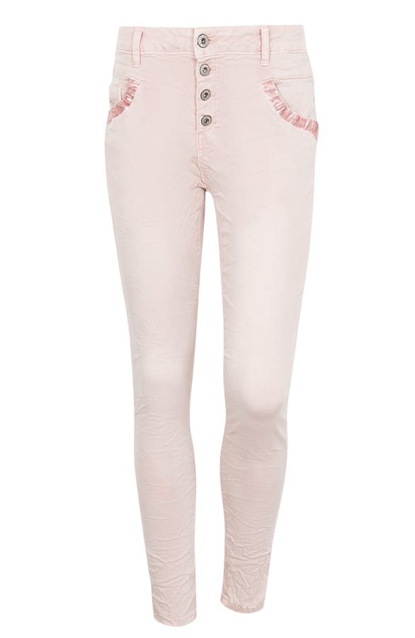 Chino Pailletten Broek Roze – shoparchief, foto 1