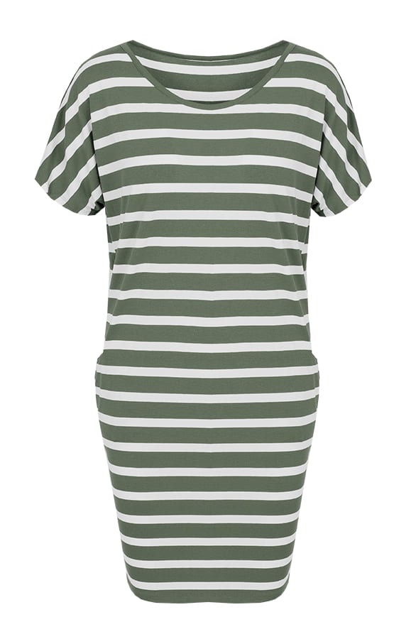 Pocket Tuniek Gestreept Groen – shoparchief, foto 1