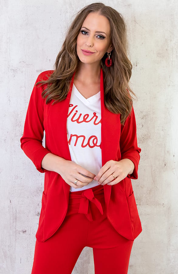 Vivre D Amour Top Wit Rood – shoparchief, foto 4