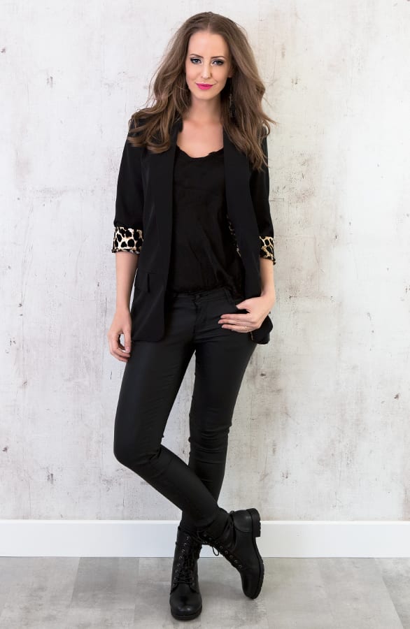 Musthaves Panter Blazer Exclusive Zwart – shoparchief, foto 2