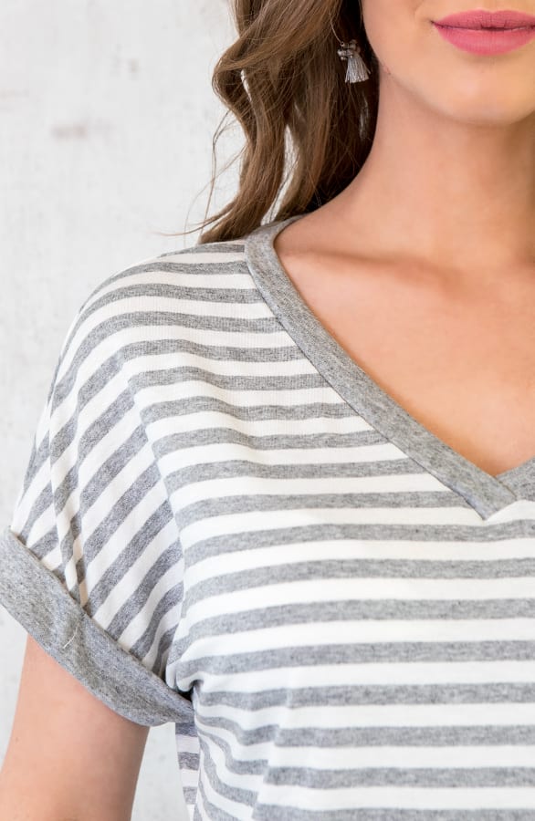 Gestreepte Top Grijs – shoparchief, foto 6