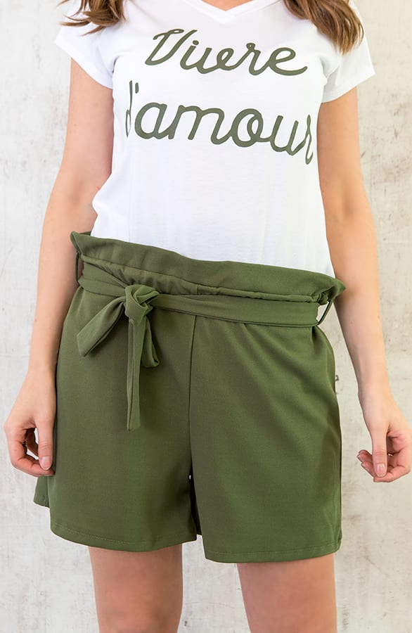 High Waisted Short Groen – shoparchief, foto 5