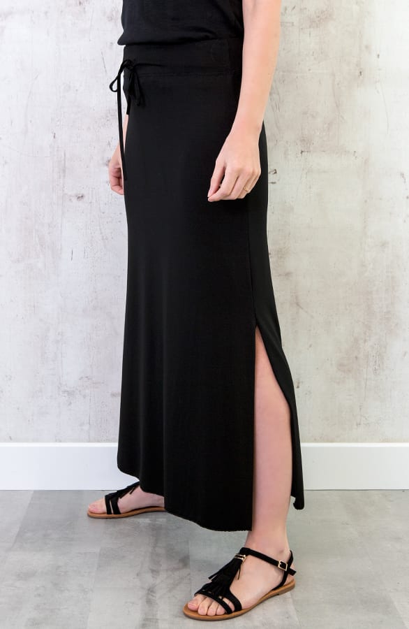 Jersey Split Rok Zwart – shoparchief, foto 2