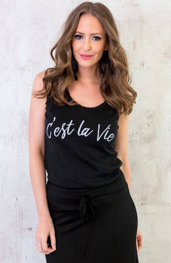 C'est La Vie Top Zwart – shoparchief, foto 2