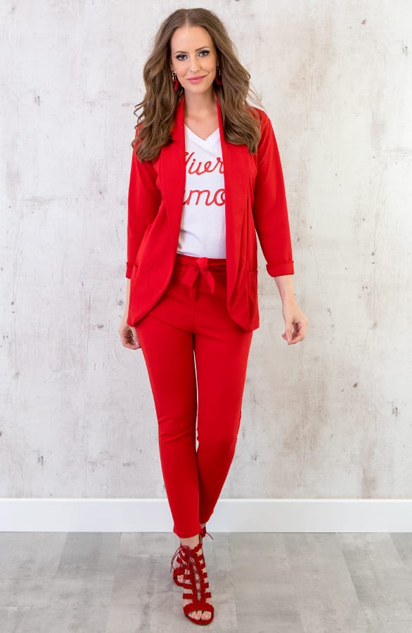 Vivre D Amour Top Wit Rood – shoparchief, foto 5
