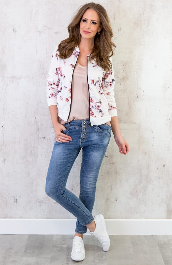 Bloemen Jacket Wit – shoparchief, foto 7