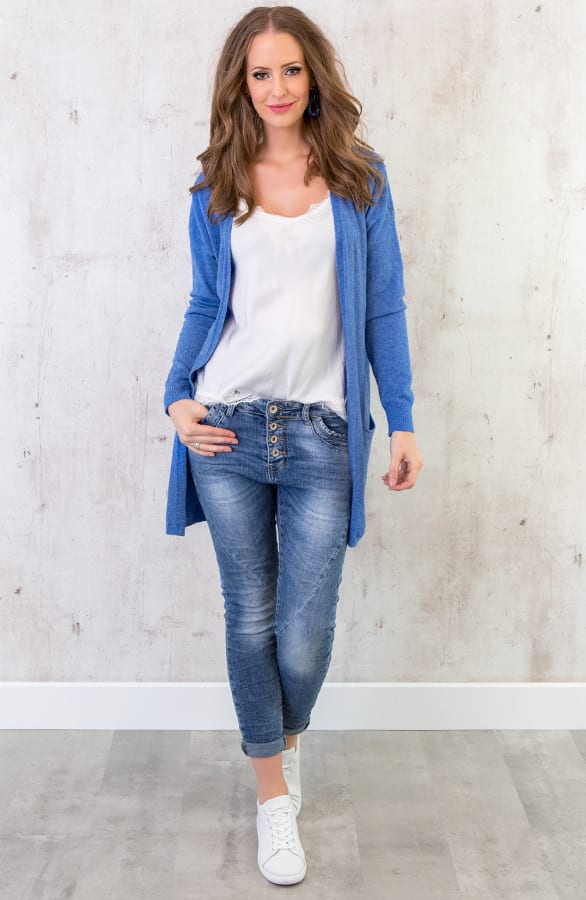 Comfy Soft Cardigan Blauw – shoparchief, foto 6