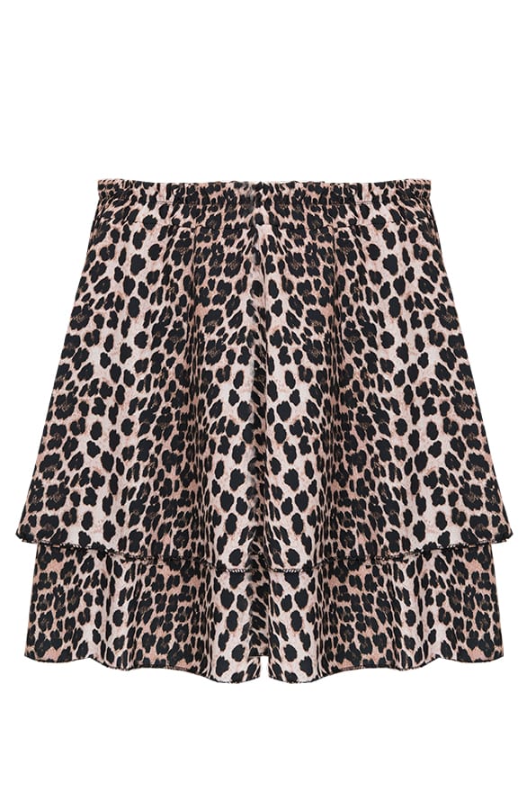 Leopard Laagjes Rok Bruin – shoparchief, foto 1