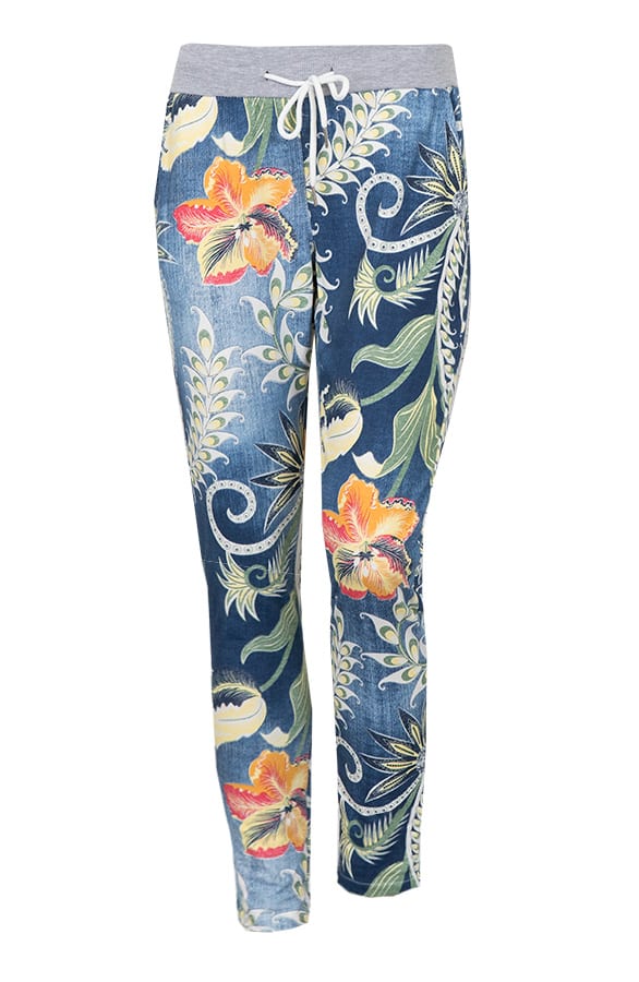 Print Jogging Broek Blauw – shoparchief, foto 1