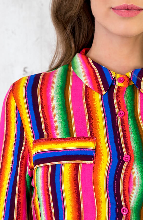 Strepen Jurk Vest Neon – shoparchief, foto 7