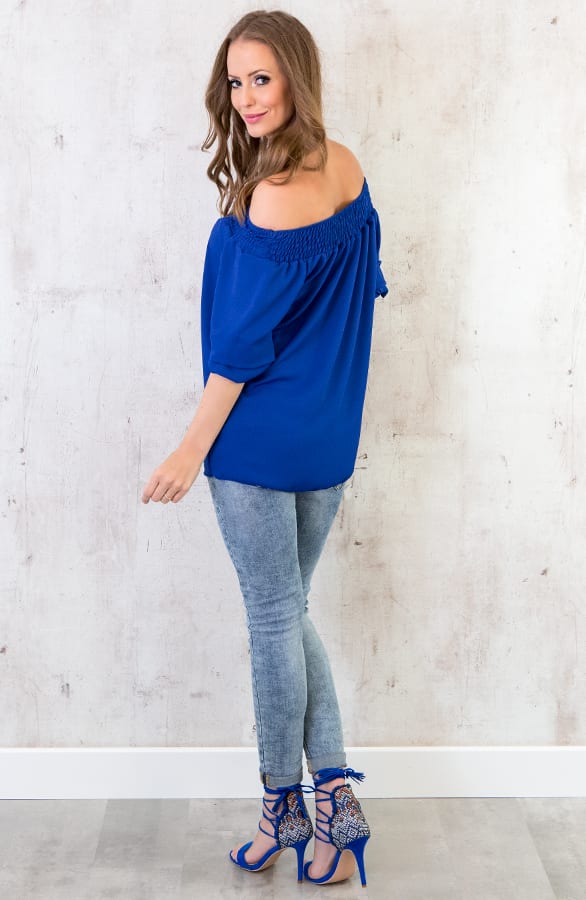 Off Shoulder Tuniek Kobalt – shoparchief, foto 5