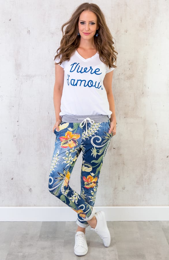 Print Jogging Broek Blauw – shoparchief, foto 5