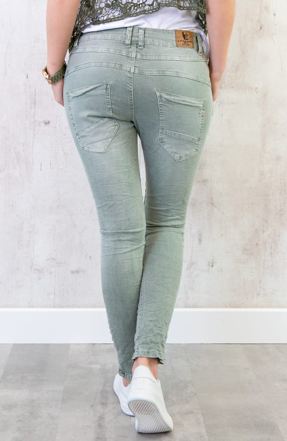 Chino Spijkerbroek Baggy Groen – shoparchief, foto 4