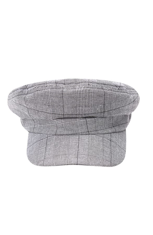 Baker Cap Geblokt Grijs – shoparchief, foto 2