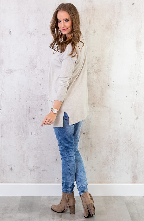 Comfy Soft Cardigan Beige – shoparchief, foto 3