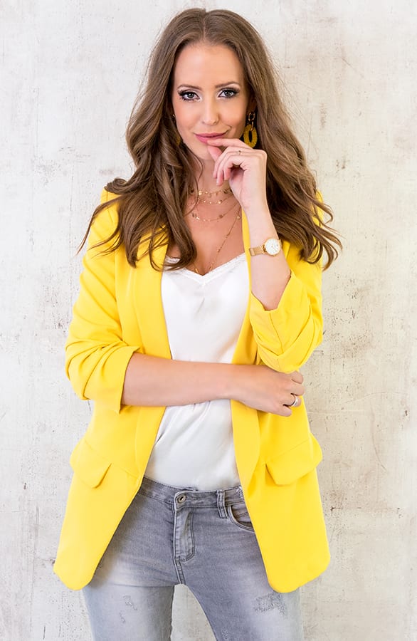 Boyfriend Blazer Geel – shoparchief, foto 5