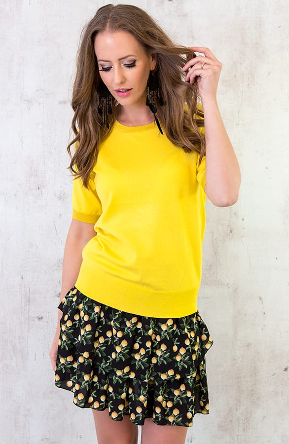 Luxury Wanted Top Geel – shoparchief, foto 5