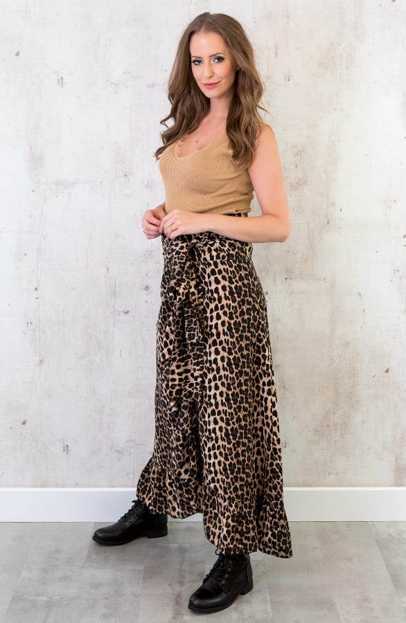 Luxe Rib Kanten Top Camel – shoparchief, foto 4