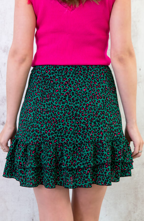 Leopard Wikkelrok Groen – shoparchief, foto 4