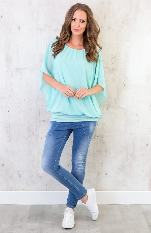 Basic Oversized Tuniek Mint – shoparchief, foto 4