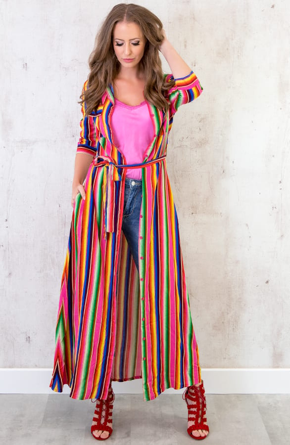 Strepen Jurk Vest Neon – shoparchief, foto 6
