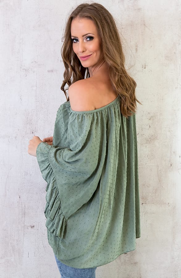 Oversized Stippen Tuniek Army – shoparchief, foto 4