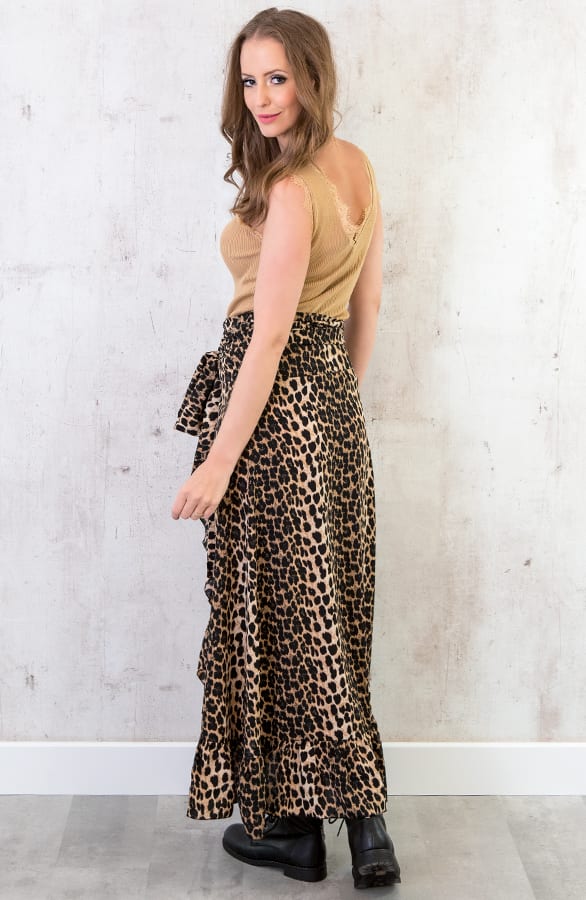 Luxe Rib Kanten Top Camel – shoparchief, foto 5