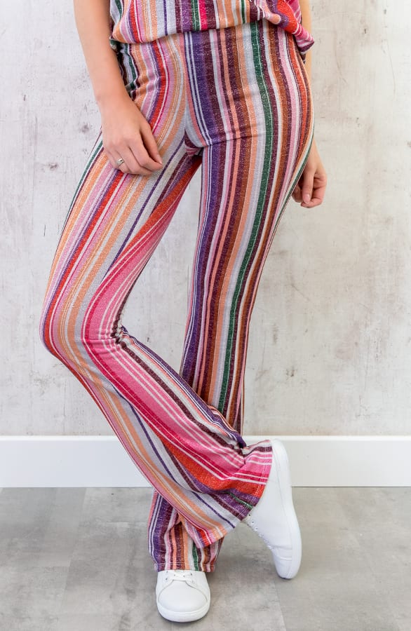Glitter Strepen Broek Pastel – shoparchief, foto 2