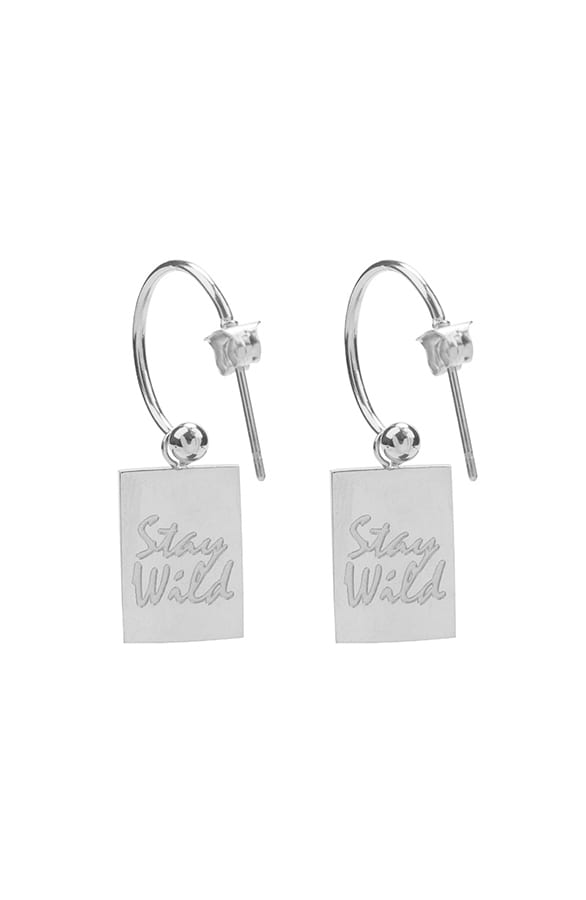 Stay Wild Oorbellen Zilver – shoparchief, foto 2