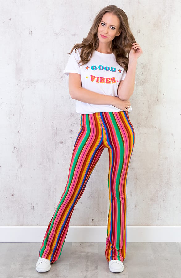 Gestreepte Flair Legging Neon – shoparchief, foto 4