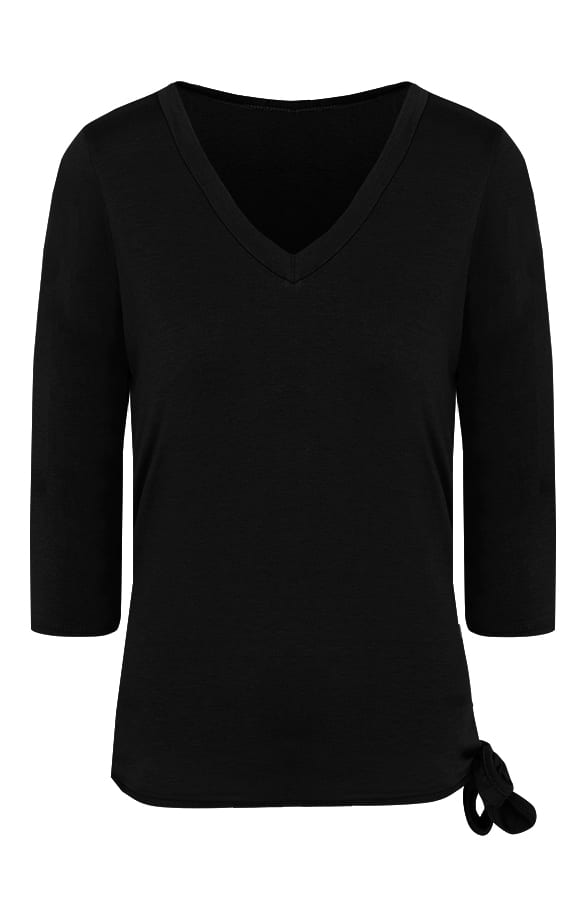 Basic Strik Shirt Zwart – shoparchief, foto 1