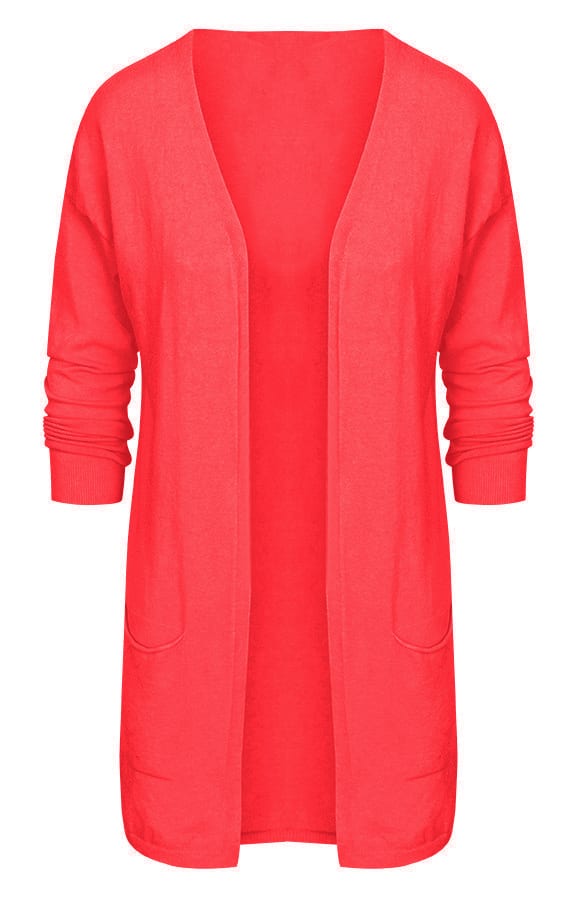 Comfy Soft Cardigan Koraal – shoparchief, foto 1