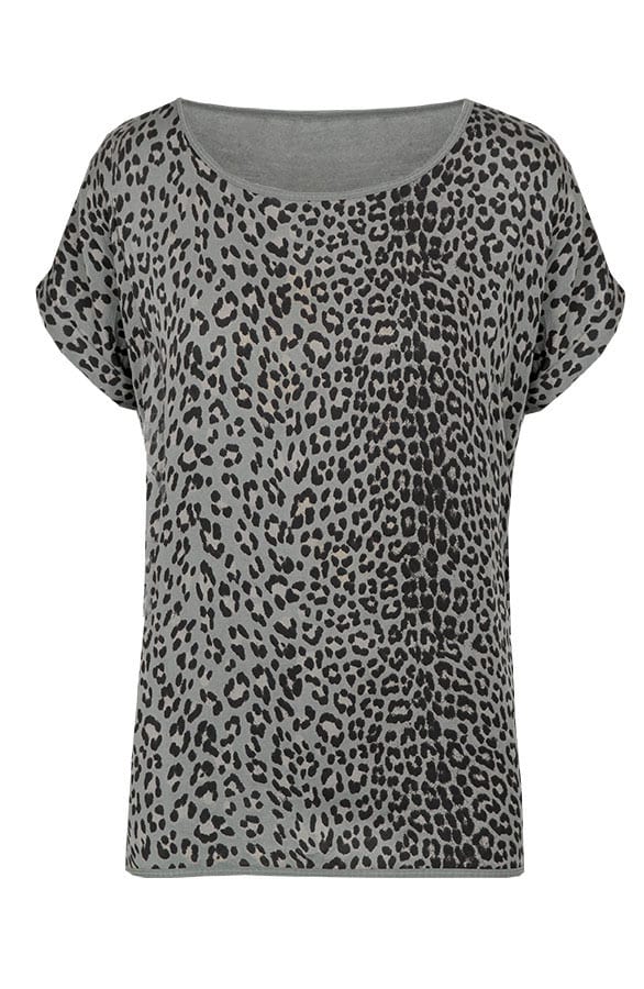 Leopard Print Top Grijs – shoparchief, foto 1
