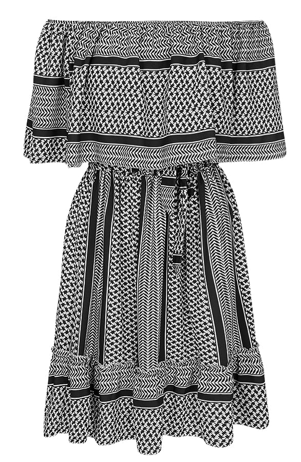 Noa Print Jurk Zwart – shoparchief, foto 1