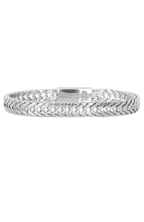 Stalen Schakel Armband Zilver – shoparchief, foto 1