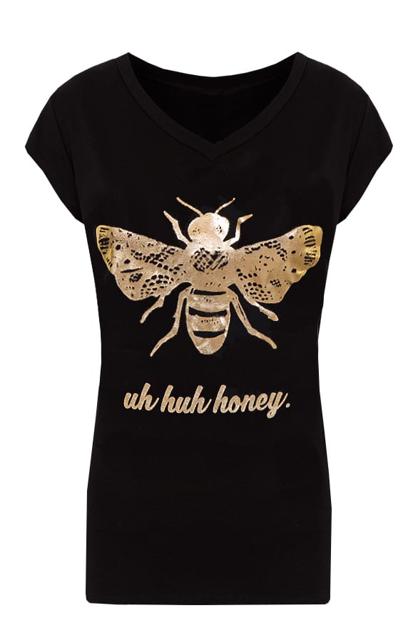 Uh Huh Honey Top Zwart – shoparchief, foto 1