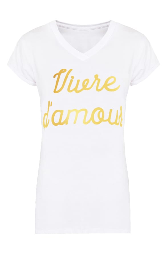 Vivre D Amour Top Wit Goud – shoparchief, foto 1