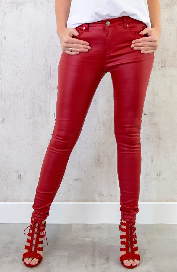 Coating Jeans Rood – shoparchief, foto 6