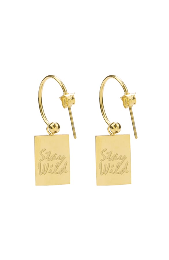 Stay Wild Oorbellen Goud – shoparchief, foto 2