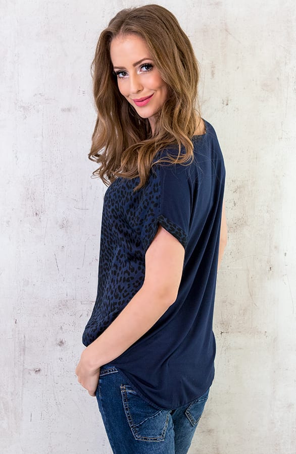 Leopard Print Top Marine – shoparchief, foto 4